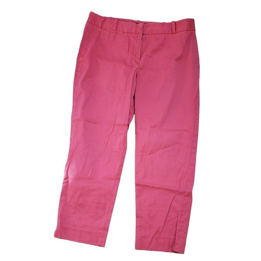 Talbots Signature Coral Pink Women's Summer Cropped Ankle Pants Size 10